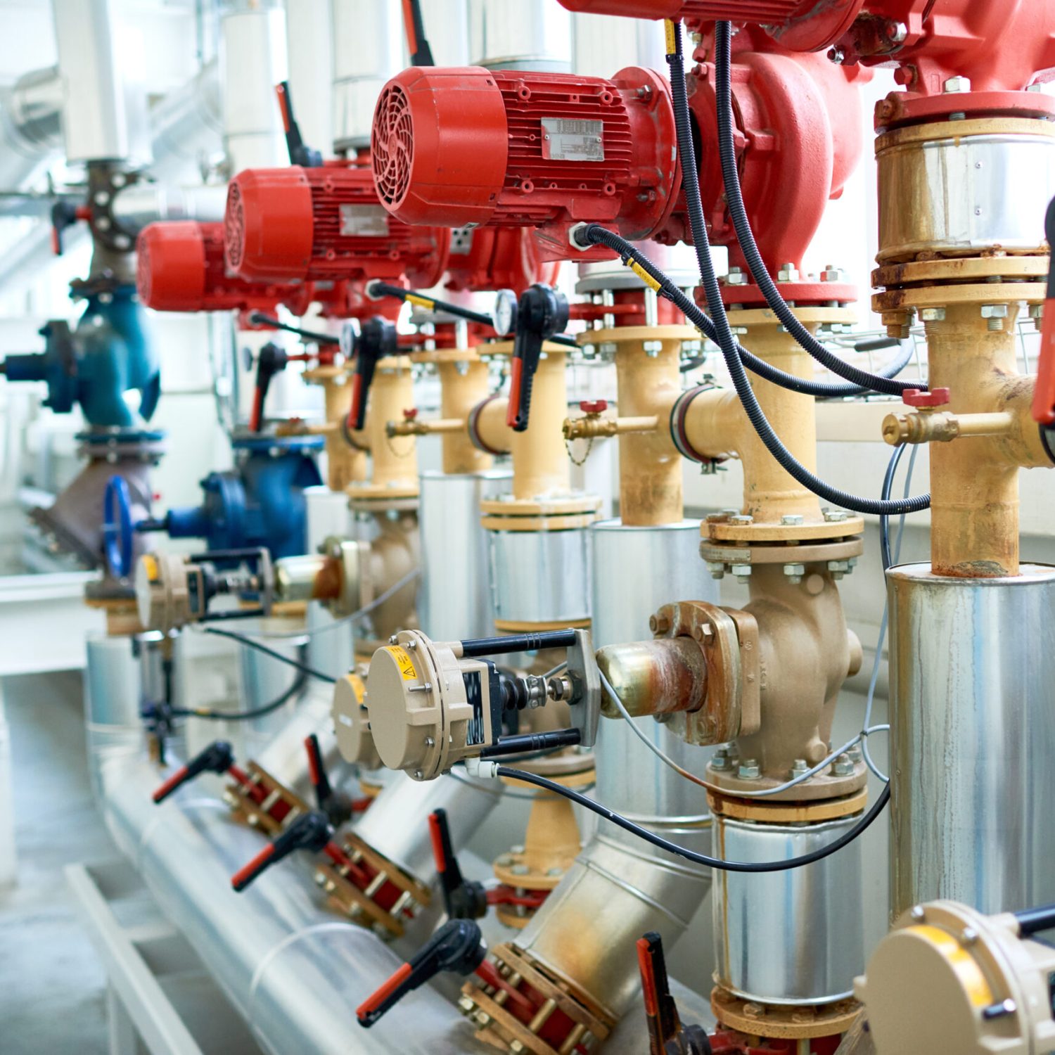 Pipe System at Modern Factory